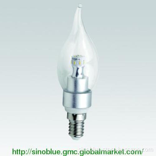 360 degree 3W LED candle lamp pull tail